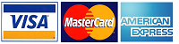 Visa MasterCard American Express Accepted